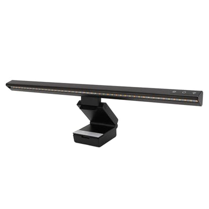 Zunate Computer Monitor Light Bar, Extra Computer Lighting, RGB Backlight LED 3 Gear Dimmable Screen Light Bar, Touch Control Screen Lamp for Office Desk Gaming