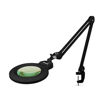 Neatfi Bifocal LED Magnifying Lamp, CCT, 1600 Lumens, 7-Inch Lens (Black) - color: Black