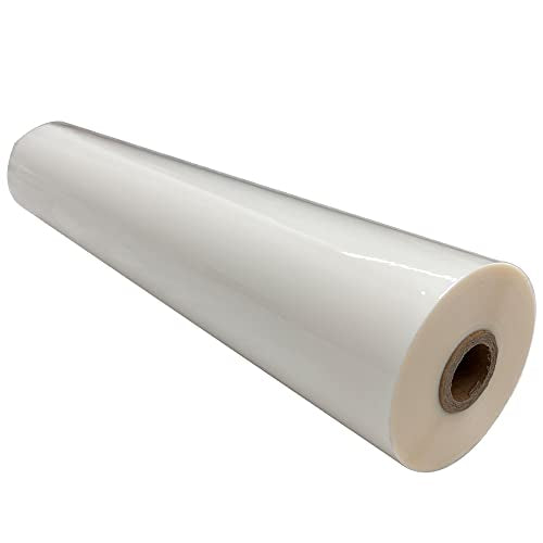INTBUYING BOPP 656FT x 17.3IN Glossy Thermal Roll Laminating Film for A2 Laminating Machine Hot Roll Laminating Film Compatible Paper PVC PET Film Aluminum Sheet