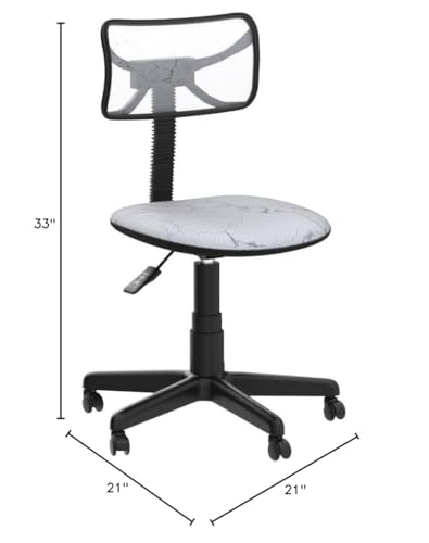 Urban Lifestyle Marble Desk Chair 21D x 21W x 33H in - color: Marble