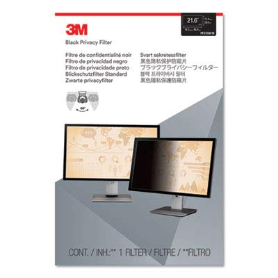 3M Privacy Filter for 21.6" Widescreen Monitor (16:10) (PF216W1B) - color: Black, size: 21.6" Widescreen Monitor, style: Widescreen Monitor (16:10 aspect ratio)