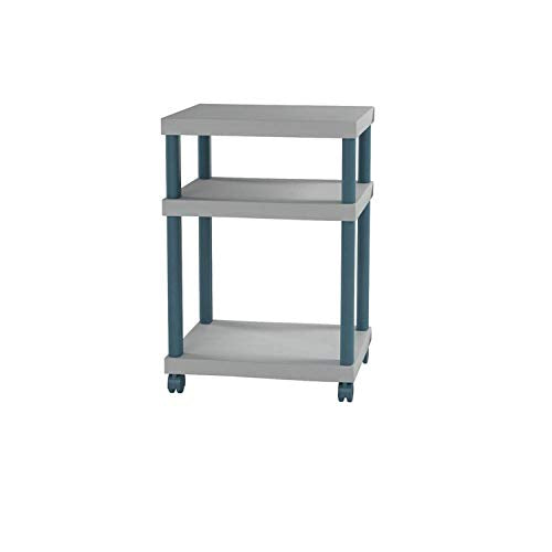 Safco Products 1860GR Wave Desk Side Printer Machine Stand, Light Gray - style: Desk Side