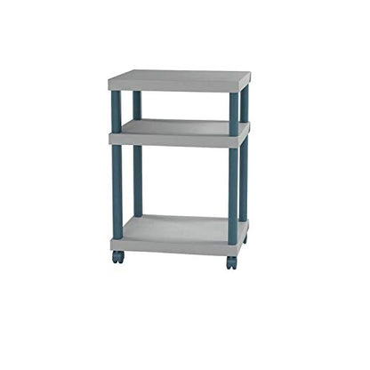 Safco Products 1860GR Wave Desk Side Printer Machine Stand, Light Gray - style: Desk Side