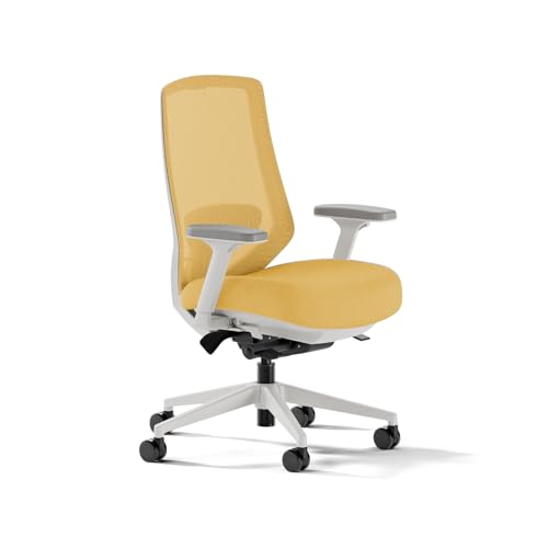 Branch Ergonomic Chair Pro, Mesh Office Chair with 14 Points of Adjustment | Height, Depth and Tilt Adjustable, 5D Armrests, Forward Tilt, Smooth Recline, and Lumbar Support, Spark - color: Spark (Yellow)