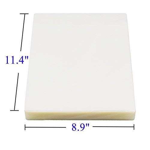 Immuson Thermal Laminating Pouches 8.9 x 11.4, 5 Mil Thickness, Crystal Clear Finish, 300 Pack - size: 5 mil 300 packs