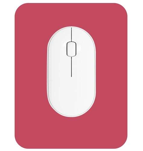 Small Mouse Pad 6 x 8 Inch, Horizontal and Vertical Flexible use. Great for Traveling, Wireless laptops, Keyboard Trays, Offices, etc. (red) - color: red