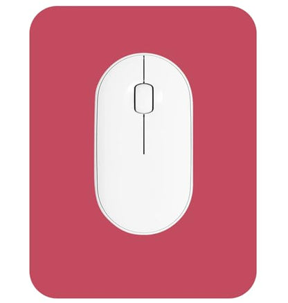 Small Mouse Pad 6 x 8 Inch, Horizontal and Vertical Flexible use. Great for Traveling, Wireless laptops, Keyboard Trays, Offices, etc. (red) - color: red