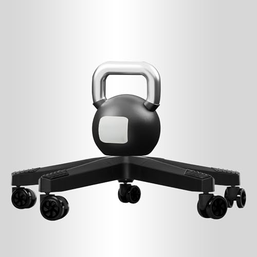 28" Heavy Duty Nylon Gaming Office Chair Base Replacement Part with Wheels | Computer Chair Base Legs with 5 Casters - color: Black