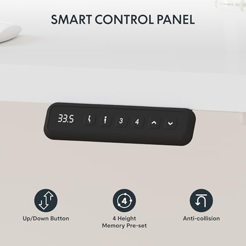 SANODESK 71x63 Reversible L-Shaped Electric Standing Corner Computer Desk