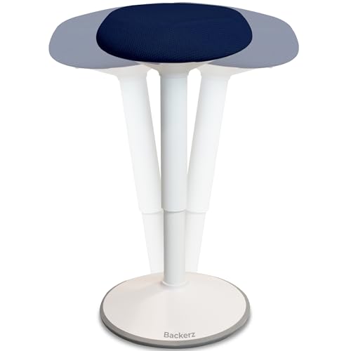 Standing Desk Stool Chair, Height Adjustable Stool 21-31 inch for Office and Classroom, Swivel seat, Anti-Slip Bottom Ergonomic Wobble Stool with Rocking Motion, Blue - color: Blue, size: 21-31 inch