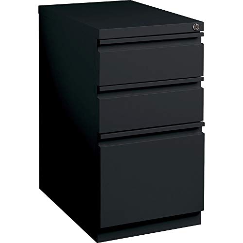 Lorell LLR49527 Mobile File Pedestal, Black