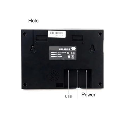 Fingerprint Time Clock with 3.0 Inch Color Screen WiFi Fingerprint Time Attendance USB Communication Office Time Attendance Clock for Small Businesses,Black-ID Card adms - size: ID card adms