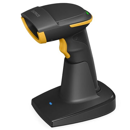 Inateck 2D Barcode Scanner Bluetooth, Barcode Reader with 2.4Ghz Smart Base, Screen Scanning, BCST-54 Black - color: Black-BCST54, size: With Smart Base