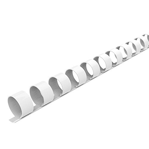 Rayson CR-8-100-W Plastic Binding Combs 21-Ring, 5/16in, 40-Sheet(80gsm 20lb) Capacity, White Comb Binding Ring, Max. Binding A4 Size Paper (8.3 x 11.7inches), Box of 100 - size: 5/16", style: A4 - White