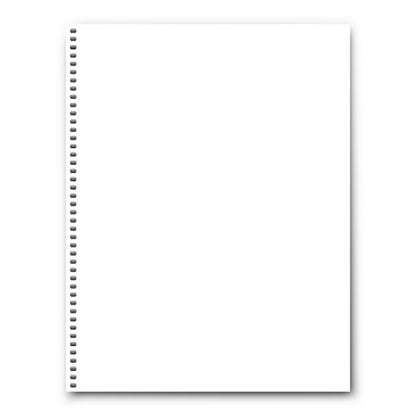 PrintWorks Professional Prepunched Paper, 8.5 x 11, 20 lb, 44-Oval Hole Spiral Coil (4:1 Pitch) Binding Paper, 500 Sheets, White (04145) (Pack of 2) - size: 20 lb (Pack of 2), style: Spiral, 44-Hole