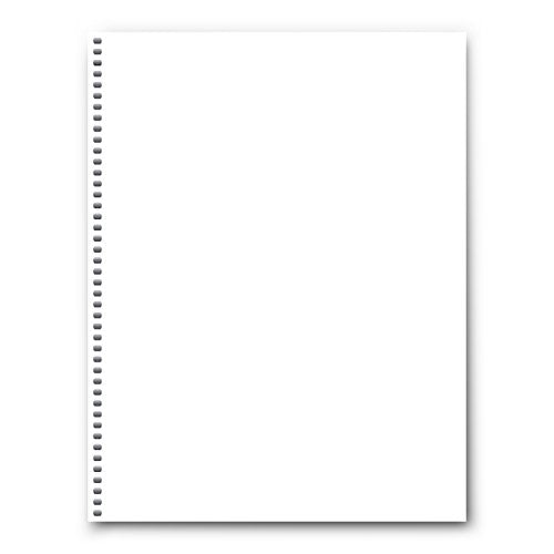PrintWorks Professional Prepunched Paper, 8.5 x 11, 20 lb, 44-Oval Hole Spiral Coil (4:1 Pitch) Binding Paper, 500 Sheets, White (04145) (Pack of 2) - size: 20 lb (Pack of 2), style: Spiral, 44-Hole