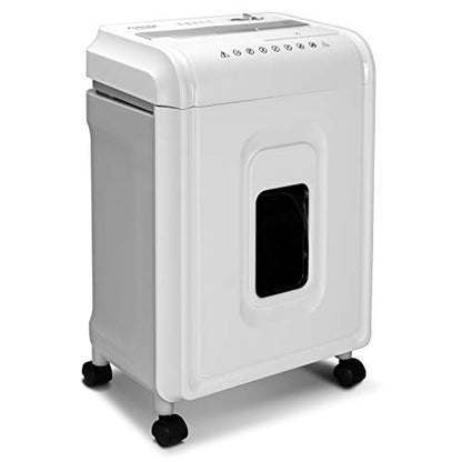 Aurora High-Security 8-Sheet Micro-Cut Paper, CD/DVD and Credit Card Shredder, White/Gray - style: 8-Sheet Microcut / P4