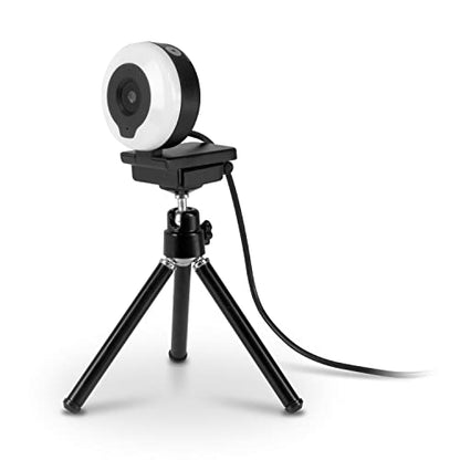 Aluratek 2K HD Ring Light Webcam with Auto Focus w/Tripod - style: AWCL2KFR
