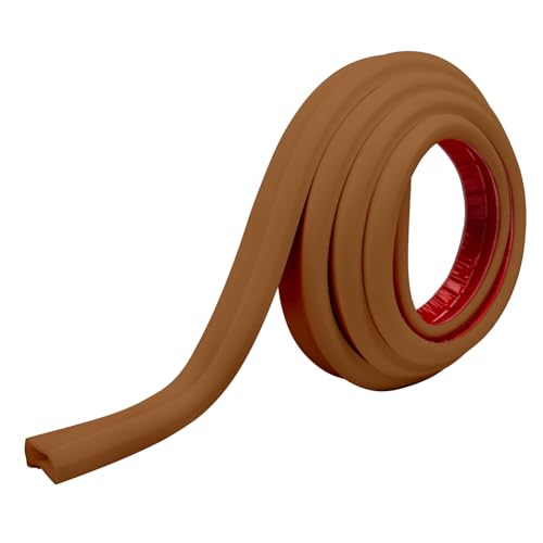RUBBER BOND Cord Hider, Wall Cable Cover for TV, Hide Wires, Brown, 10 Feet - color: Brown, size: 10 Feet