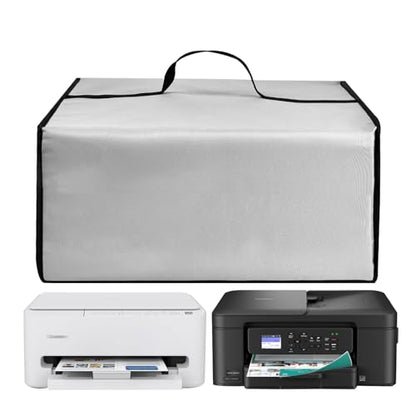 Printer Dust Cover for Canon PIXMA TS4320/PIXMA TS6520 Inkjet Printers | Printers Universal Anti-static Protective Nylon Covers Case for Brother Smart 1360 Inkjet Printer (Cover Only) - color: Silver