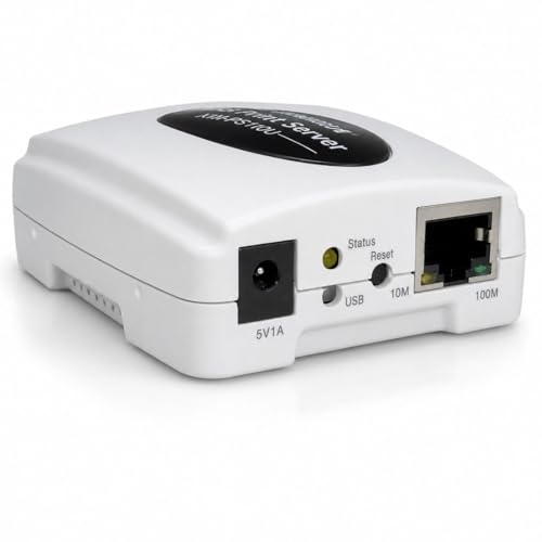 X-MEDIA XM-PS110U 1-Port 10/100Mbps Fast Ethernet USB Print Server | USB 2.0 Port Network Print Server