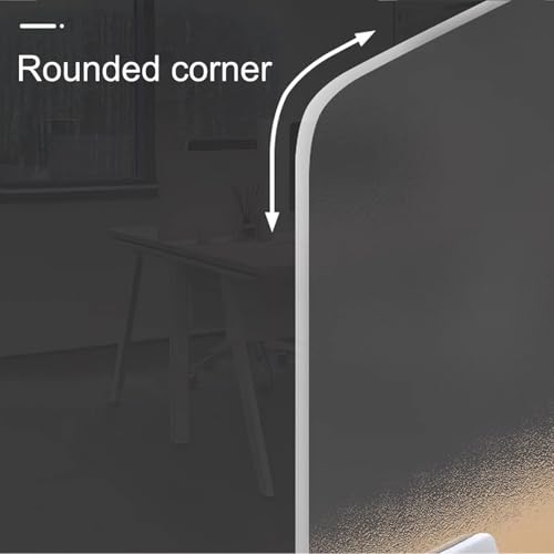 Portable Acrylic Desk Dividers for Office PrivacyAcoustic Partitions Frosted Screens Workplace Separation Cubicle Privacy Panels - size: 60x30cm/24x12in