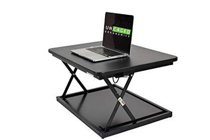 Uncaged Ergonomics Small Standing Desk Converter & Desk Riser (2 Pack) - color: 2 Pack | BLACK