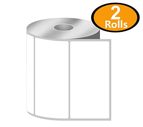 BETCKEY - 4" x 2" (102 mm x 51 mm) Thermal Labels, [2 Roll/1500 Labels] - color: 02-rolls (1500 Labels)