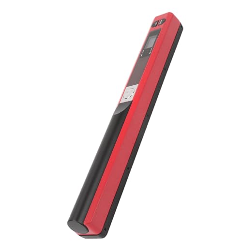 Handheld Image Scanner, Portable Document Scanner, A4 Color Photo Scanner with 900DPI Resolution for Business, Home, Office (red) - color: red