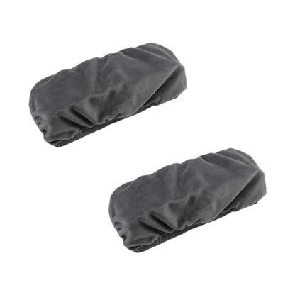 Office Chair Armrest Pads Covers Cushions Slipcovers (Dark Grey) | Universal Chair Armrest Pads Covers Cushions, Removable and Stretchable Slipcovers for Elbows and Forearms Pressure Relief - color: Dark Grey