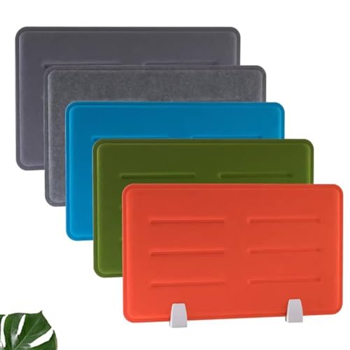 Desk Privacy Divider, Acoustic Desk Divider, Privacy Panel Removable Sound Absorbing Desk Partition Board with 2 Clips for Offices Classrooms Library(Green,34x58cm) - color: Green, size: 34x58cm