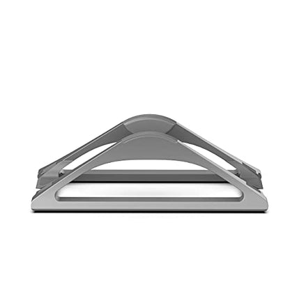 HumanCentric Vertical Laptop Stand for Desks in Space Grey, Upright Adjustable Holder to Dock Apple MacBook Stand, and Other Laptops to Organize Work & Home Office, Automatic Grip - color: Space Gray