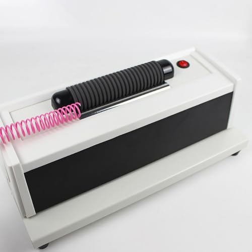 Automatic Spiral Coil Inserting Machine, Plastic Single Coil Binding Machine, Electric Coil Binder for Notebook, Document, Diary and Book Binding AC 110-220V