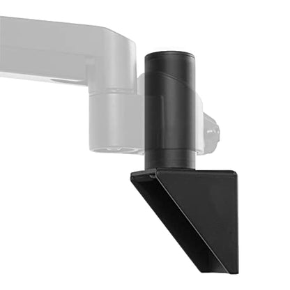 VIVO Wall Mount Conversion Pole Bracket, for Single or Dual Monitor Mount Arms, Standard 1-3/8 inch Diameter, Universal Compatibility, Weight Capacity 44 lbs, Black, MOUNT-WCB01