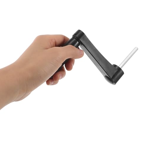 Garneck 2pcs Crank Handle for Table Lift Office Desk Accessories Supplies Manual Crank Knob Adjustable Desk Hand Woodworking Machine Handle for Equipment Black