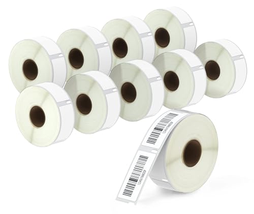 BETCKEY - Compatible DYMO 30336 (1" x 2-1/8") Rerurn Address Labels - Compatible with DYMO Labelwriter 450, 4XL, NOT FIT 550 & 5XL [10 Rolls/5000 Labels] - size: 1" x 2-1/8"