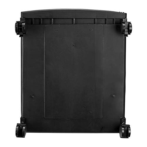 Storex Single-Drawer Mobile Filing Cabinet, 1 Legal/Letter-Size File Drawer, Black, 14.75" X 18.25" X 12.75" - color: Black, size: 1-Pack, style: 1-Drawer, With Casters