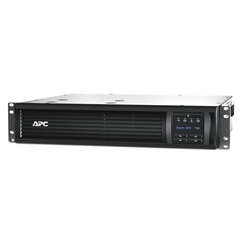 APC 750VA Smart UPS with SmartConnect, SMT750RM2UC Rack Mount UPS Battery Backup, Sinewave, AVR, 120V, Line Interactive Uninterruptible Power Supply - size: 750VA, style: Rackmount