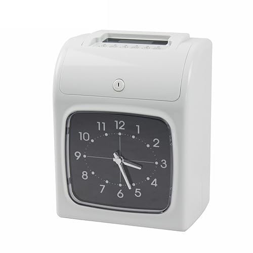 W-S1 Digital Attendance Machine Time Recorder Fingerprint/Password Punch Card Time Clock Office Staffs Check in Punching Machine