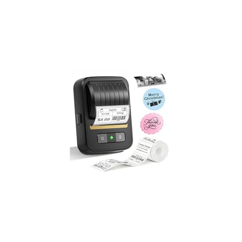 Label Maker Machine with Tape, Bluetooth 2 Inch Thermal Label Printer