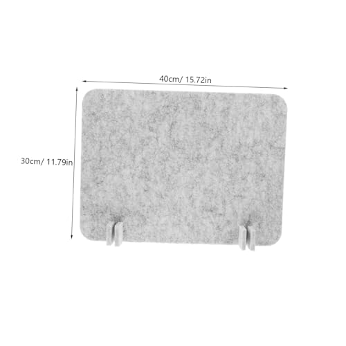 Lurrose Acoustic Desk Divider with Freestanding Design Noise-reducing Felt Panel for Office and Classroom Use Easy Installation Lightweight Gray Color