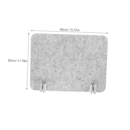 Lurrose Acoustic Desk Divider with Freestanding Design Noise-reducing Felt Panel for Office and Classroom Use Easy Installation Lightweight Gray Color