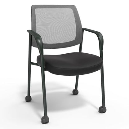 Staples Guest & Reception Chair, Mesh, Black, Lightweight