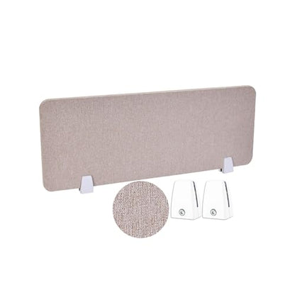Acoustic Desk Divider Mounted Privacy Panel Privacy Partition Screen Increase Private Space and Reduce Noise Suitable for Classrooms, Homes, Offices, Libraries(Beige,30X120CM) - color: Beige, size: 30X120CM