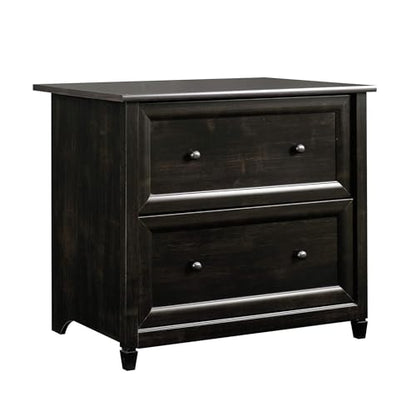 Sauder Edge Water 2 Drawer Lateral Filing Cabinet, Office File Cabinet, in Estate Black finish - color: Estate Black