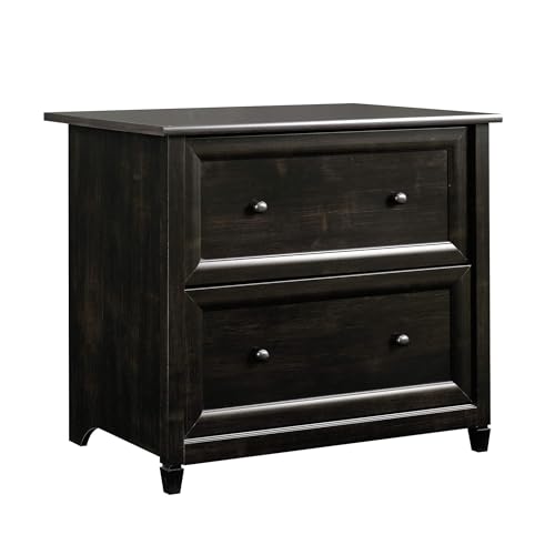 Sauder Edge Water 2 Drawer Lateral Filing Cabinet, Office File Cabinet, in Estate Black finish - color: Estate Black