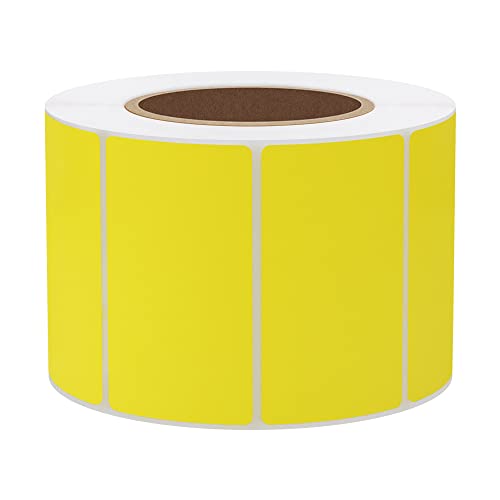 Hybsk 2.25x1.25 inch Color Direct Thermal Labels for Shipping, Barcodes, Address, Compatible with Rollo Label Printer & Zebra Desktop Printers (2.25"x1.25",Yellow) - color: Yellow, size: 2.25"x1.25"