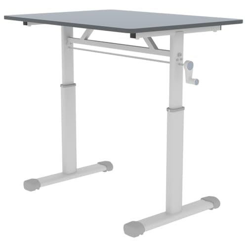 32x24 Inch Height Adjustable Standing Desk - color: Grey, size: 23.6 × 31.49