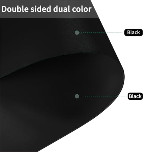 Small Round Table Cover - Can Be Used On Both Sides Waterproof and Easy to Clean Good Flatness Used for Coffee Table Dining Table(Black+Black Dia.26Inch) - color: Black+black, size: 26" (Round)