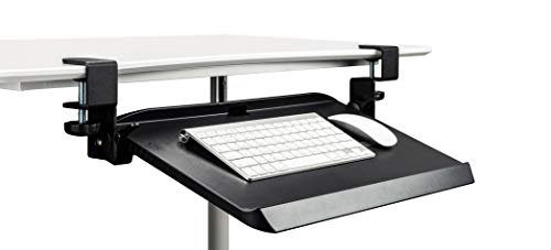 Mobotron Clamping Under-Desk Keyboard Tray with Ergonomic 3-Angle Adjustment
